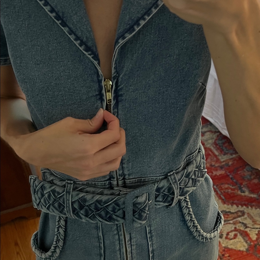 Show Me Your MuMu Blue Denim Mini Dress - Picture 4 of 7